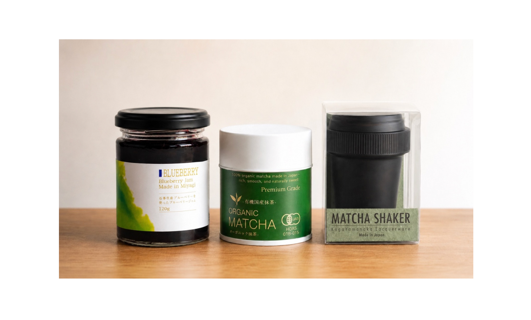 季節のフルーツ抹茶ラテセット-Premium-