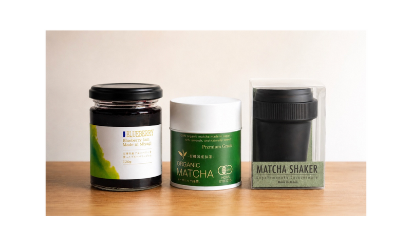 季節のフルーツ抹茶ラテセット-Premium-