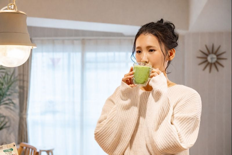 季節のフルーツ抹茶ラテセット-Premium-